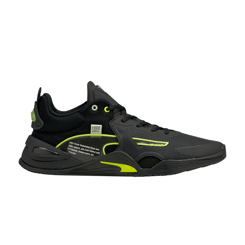 PUMA FIRST MILE X FUSE 'BLACK SOFT FLUO YELLOW'