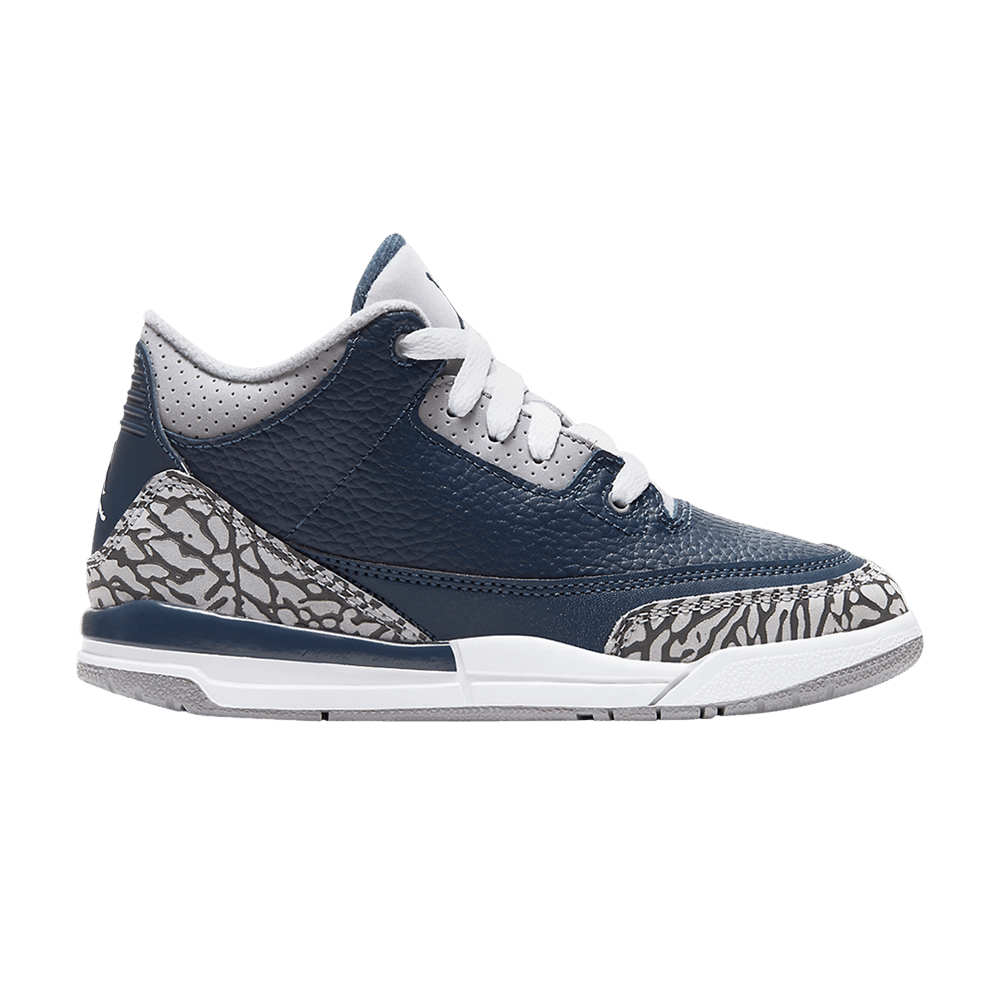 Pre-owned Air Jordan 3 Retro Ps 'georgetown' In Blue
