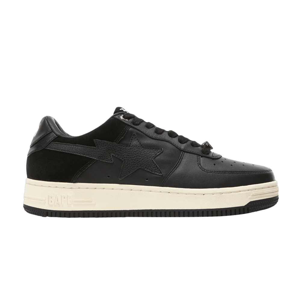 Bapesta Low 'Suede Heel - Black'