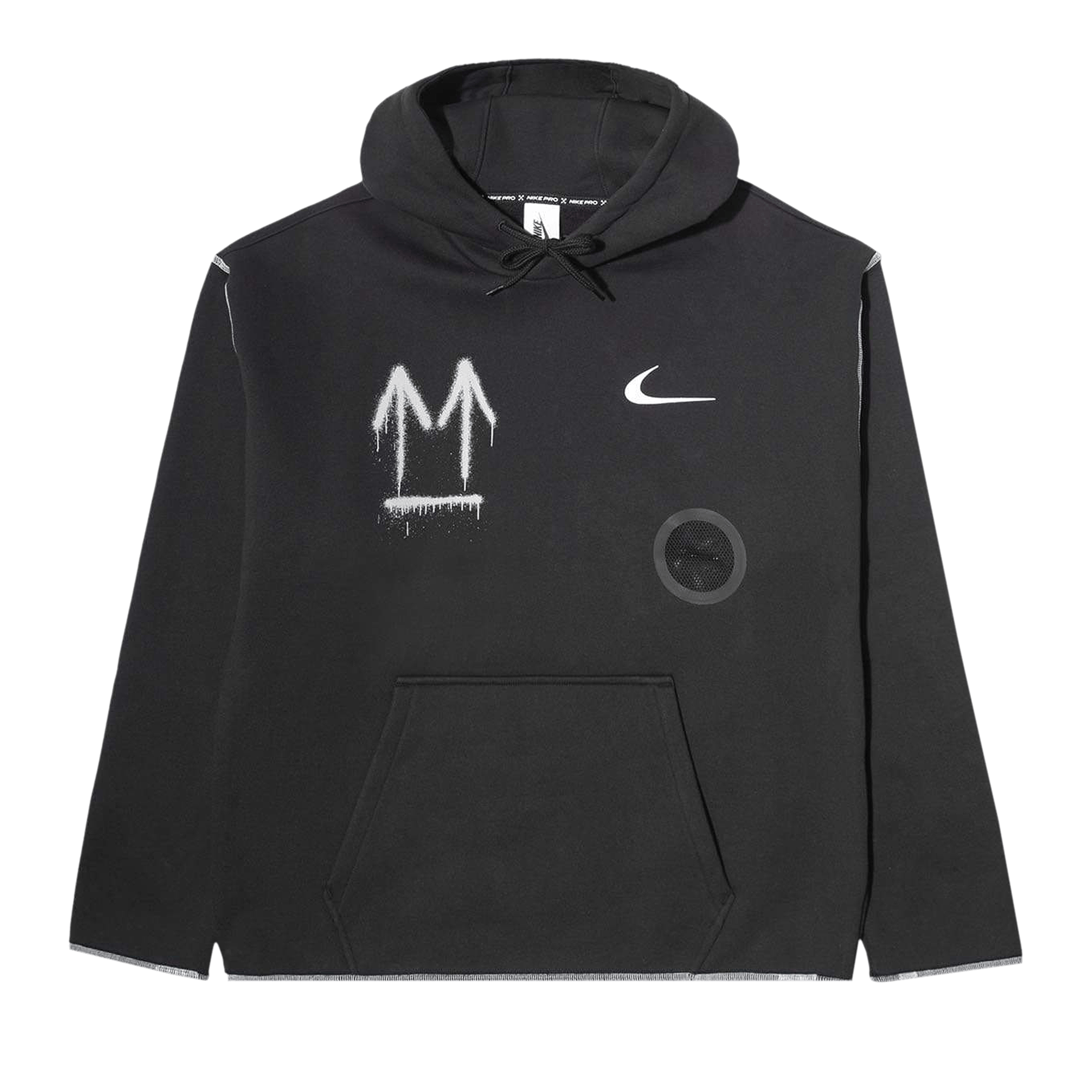 nike off white hoodie black