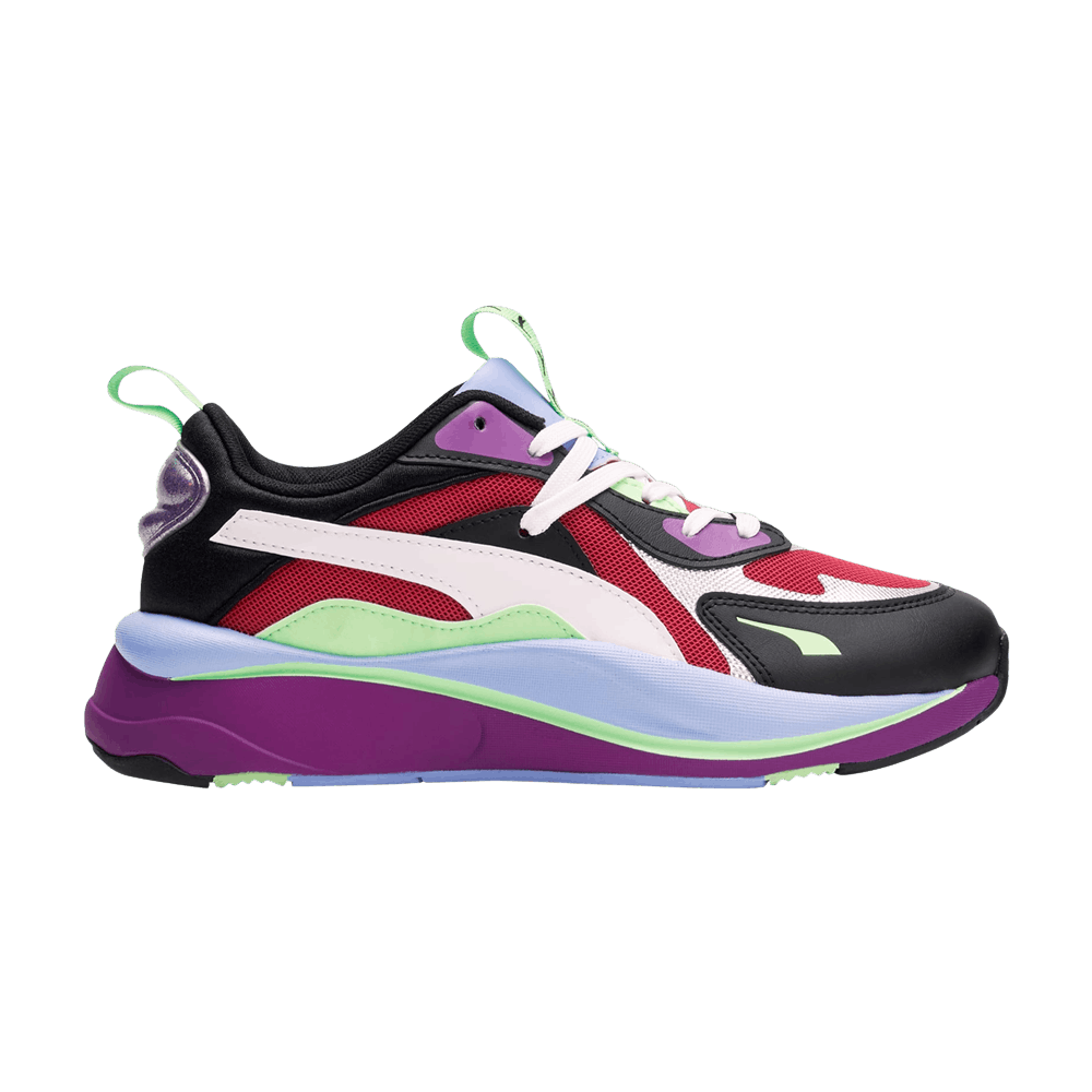 Pre-owned Puma Wmns Rs-curve 'berry Glitch' In Multi-color