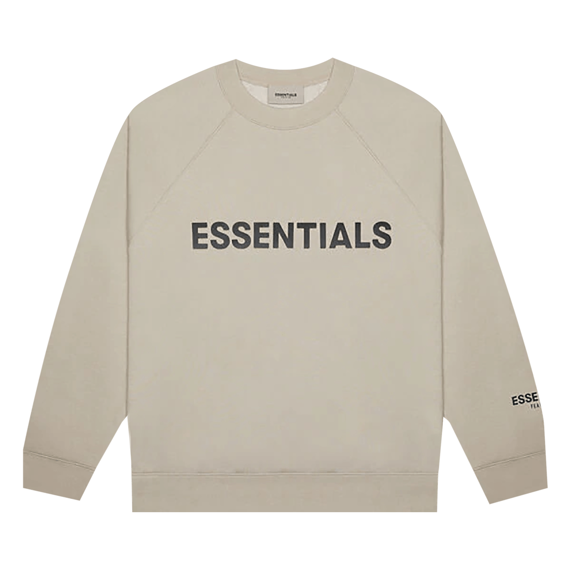 Pre-owned Essentials Fear Of God  Crewneck Sweatshirt 'olive' In Tan