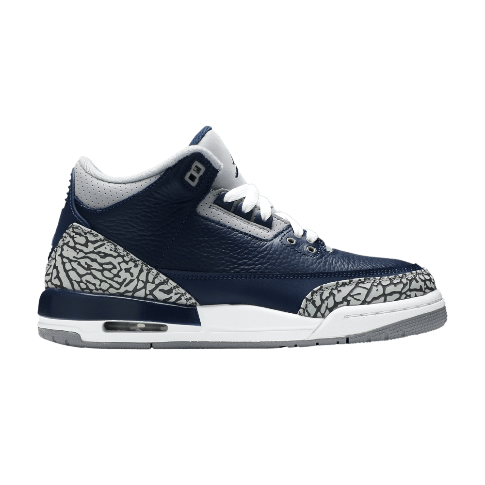 Pre-owned Air Jordan 3 Retro Gs 'georgetown' In Blue