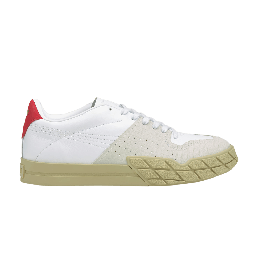 Pre-owned Puma Wmns Eris Reptile 'white Pale Khaki'