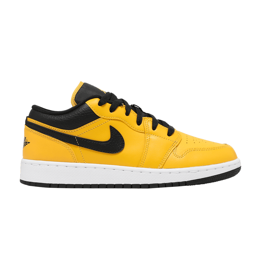 Pre-owned Air Jordan 1 Low Gs 'university Gold Black'