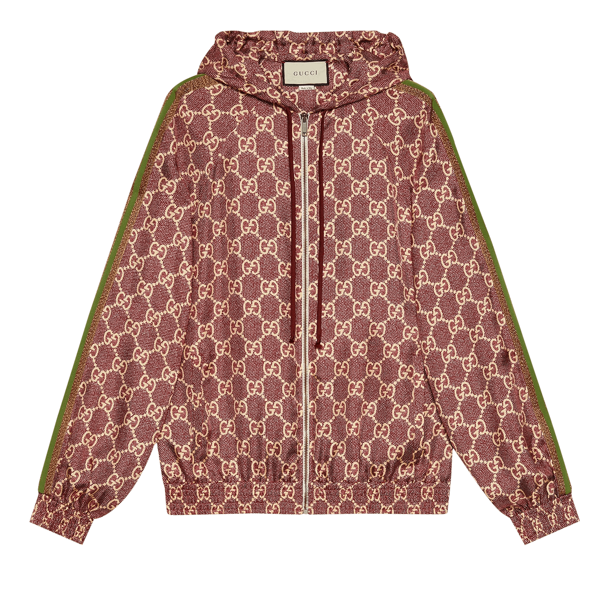 GUCCI GUCCI LOGO SILK JACKET 'SWEET BERRIES/ROSE'