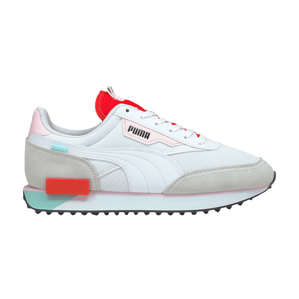 Puma Future Rider Neon Play White Poppy Red