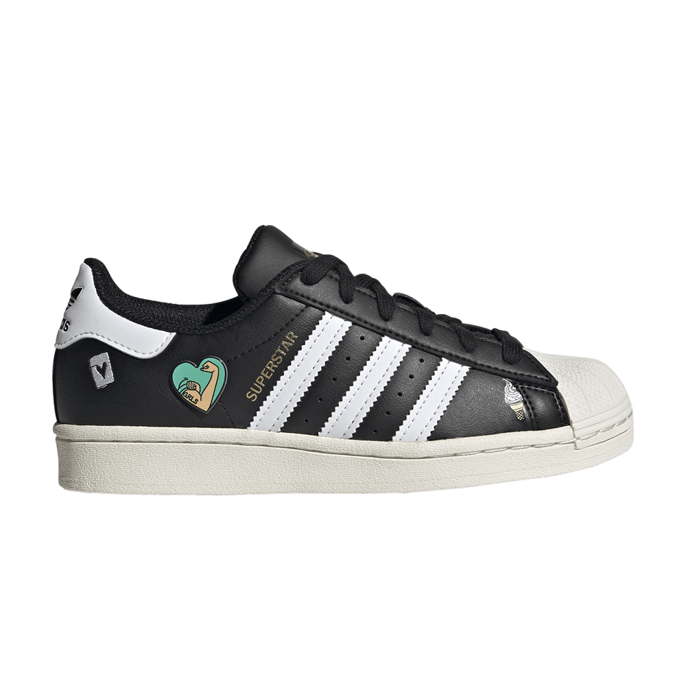 Adidas Superstar Big Kid 'Empowering Graphics - Black'