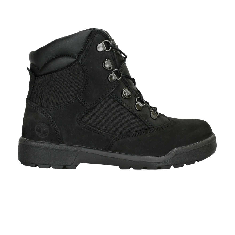 Pre-owned Timberland 6 Inch Field Boot Junior 'black'