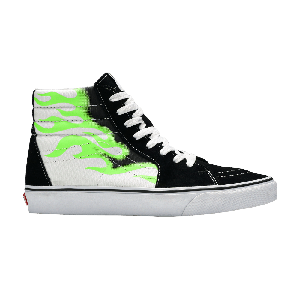 Sk8-Hi 'Flame Black White'