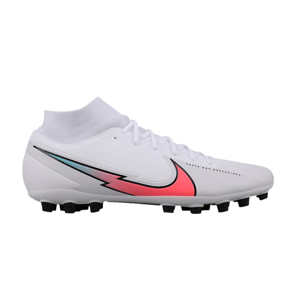 Pre-owned Nike Mercurial Superfly 7 Academy Ag 'white Flash Crimson'