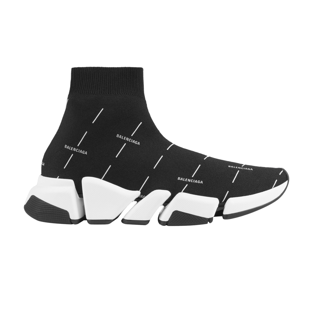Balenciaga Wmns Speed 2.0 Sneaker 'Black Logo Licence Printed'