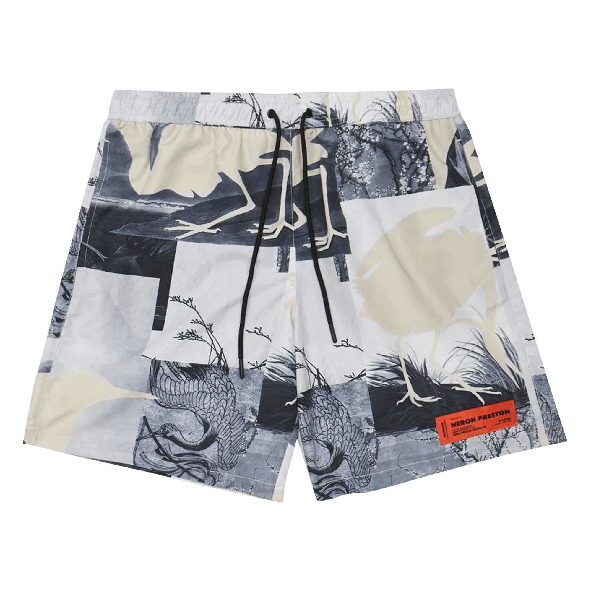 Pre-owned Heron Preston Cutout Swimshorts 'grey'