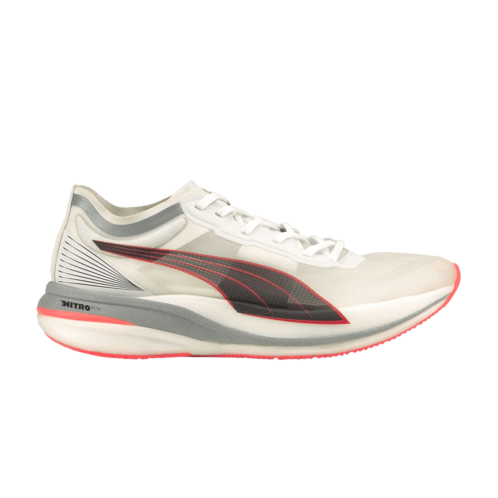 Pre-owned Puma Wmns Deviate Nitro Elite 'white Lava Blast'