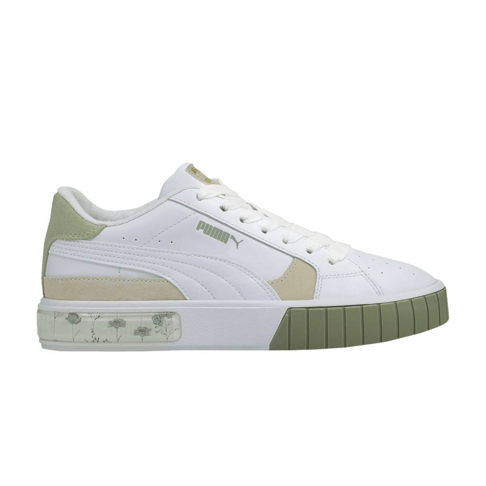 Pre-owned Puma Wmns Cali Star 'in Bloom - Desert Sage' In White