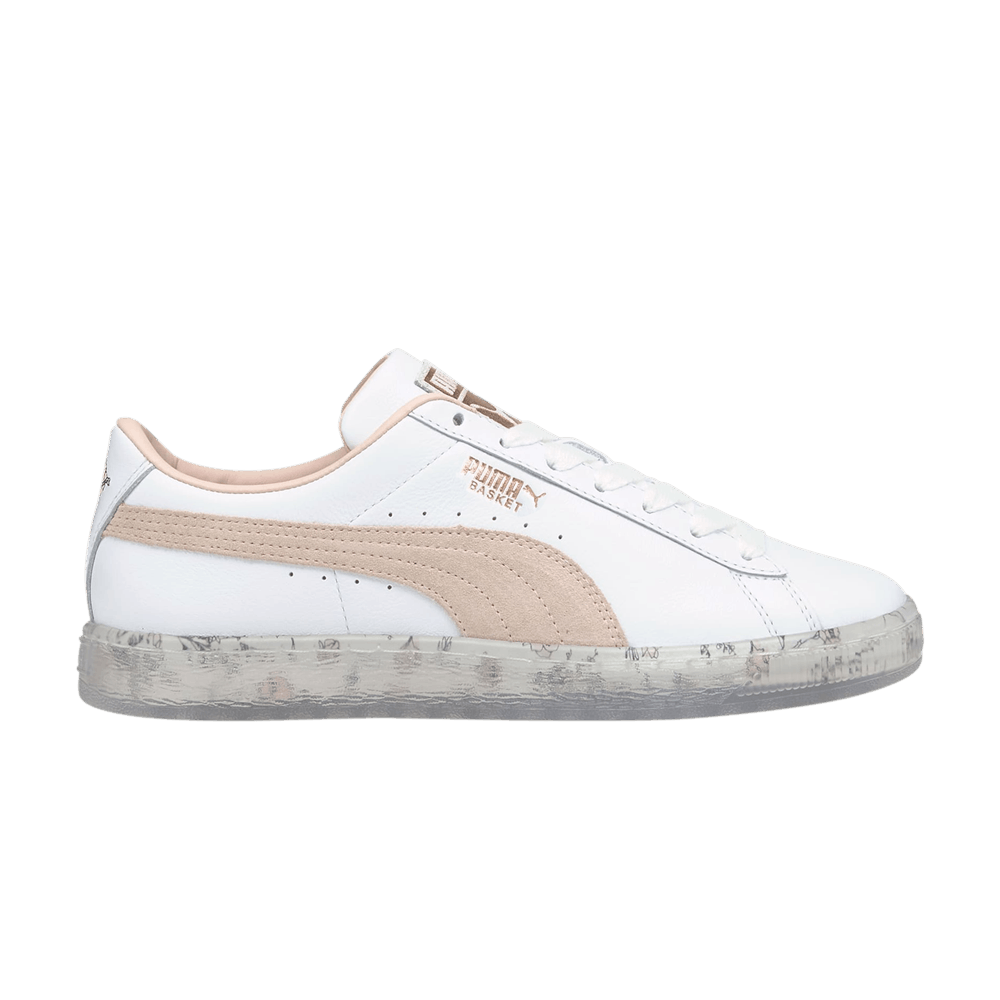 Pre-owned Puma Wmns Basket 'in Bloom - Cloud Pink' In White