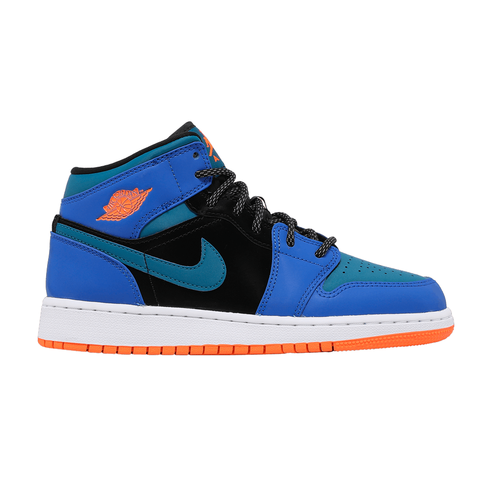 Pre-owned Air Jordan 1 Mid Gs 'racer Blue'