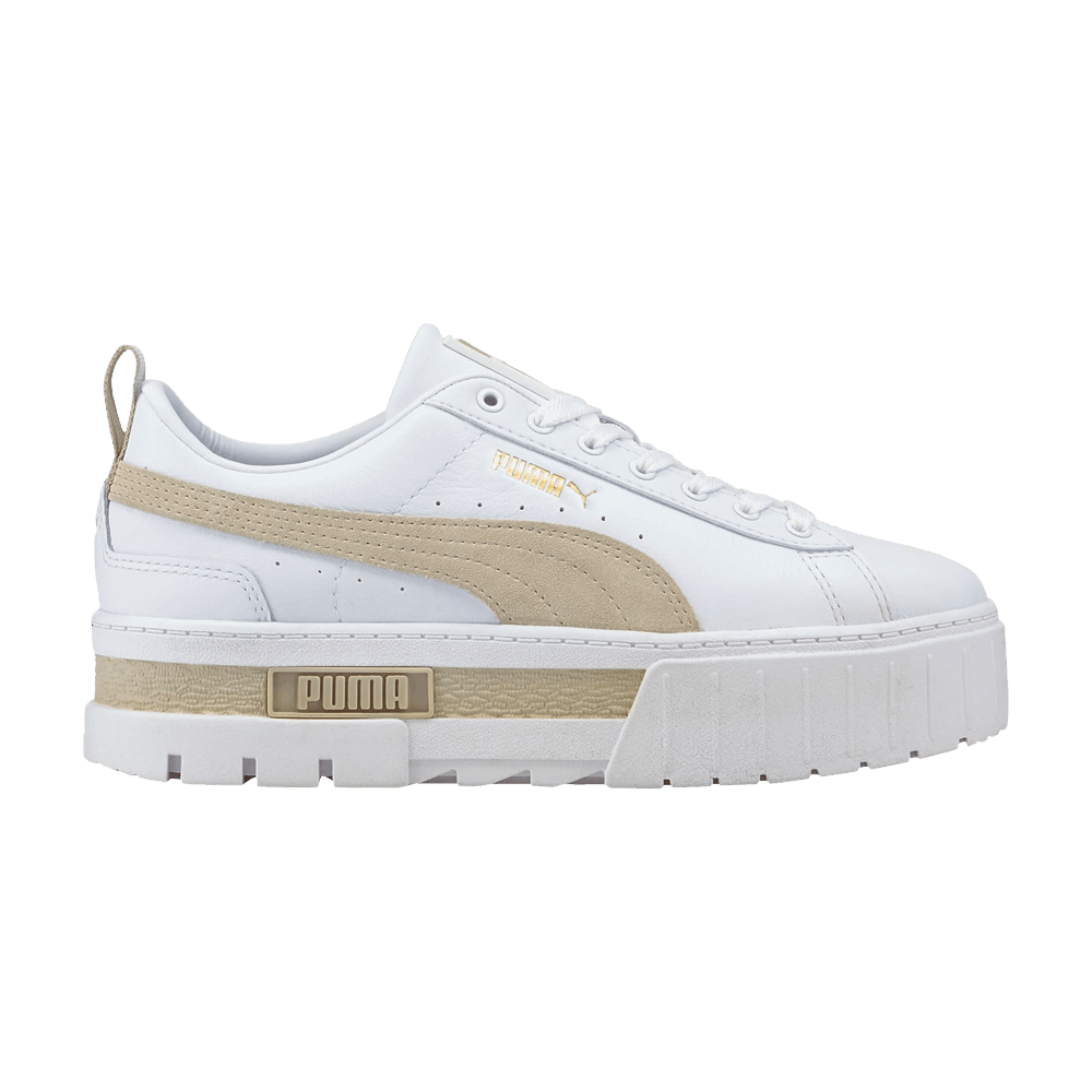 Pre-owned Puma Wmns Mayze 'white Peyote'