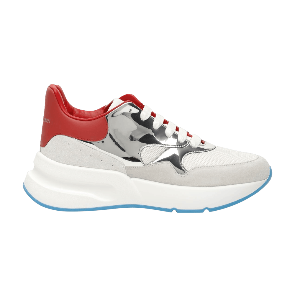 Alexander McQueen Oversized Sneaker 'White Red Silver'