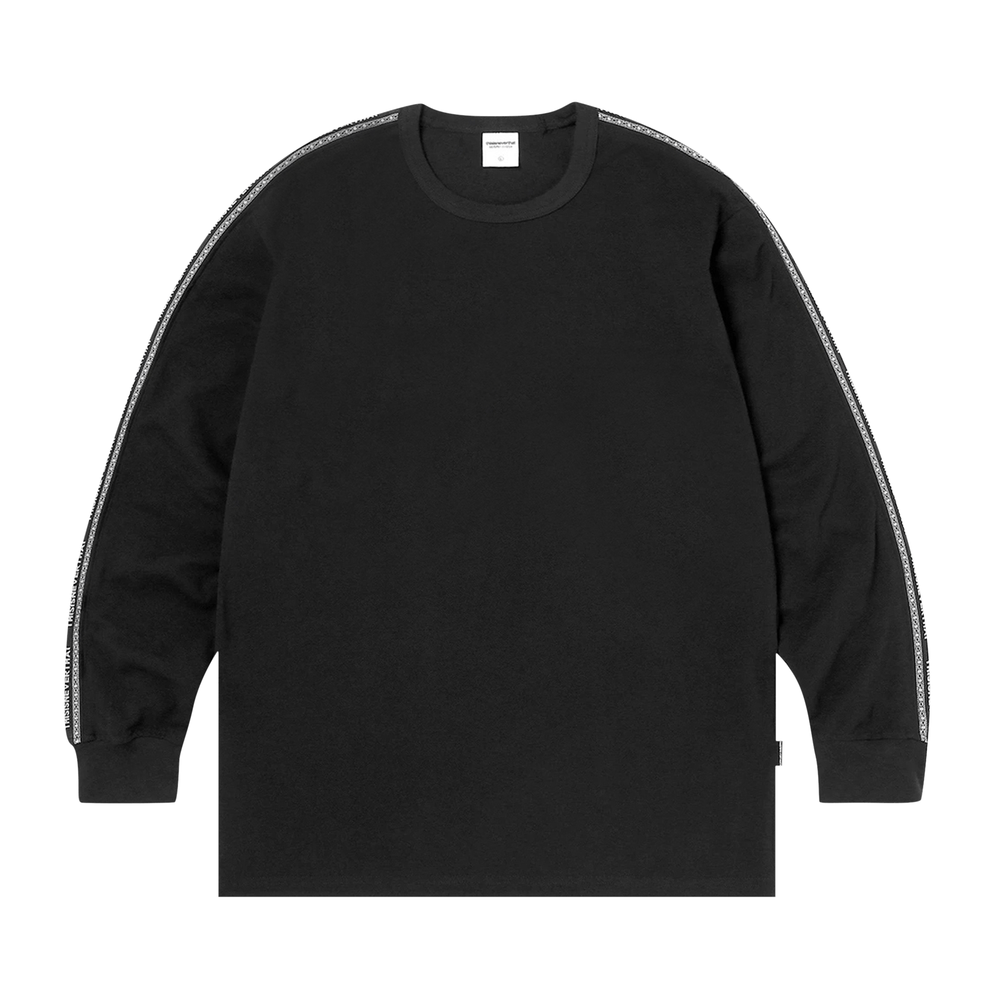 Pre-owned Thisisneverthat Taped Long-sleeve Top 'black'