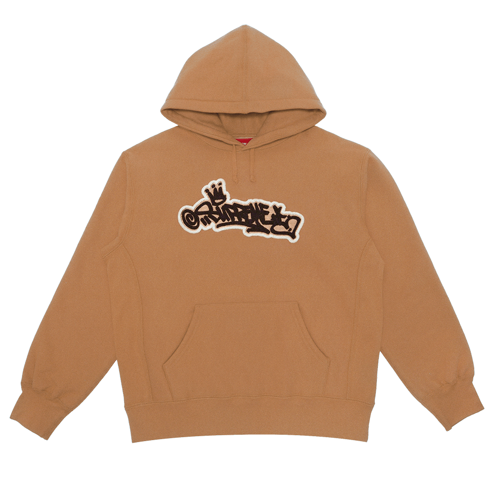Supreme Handstyle Hooded Sweatshirt 'Brown'