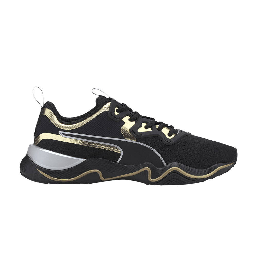 Pre-owned Puma Wmns Zone Xt Metal 'black Gold'