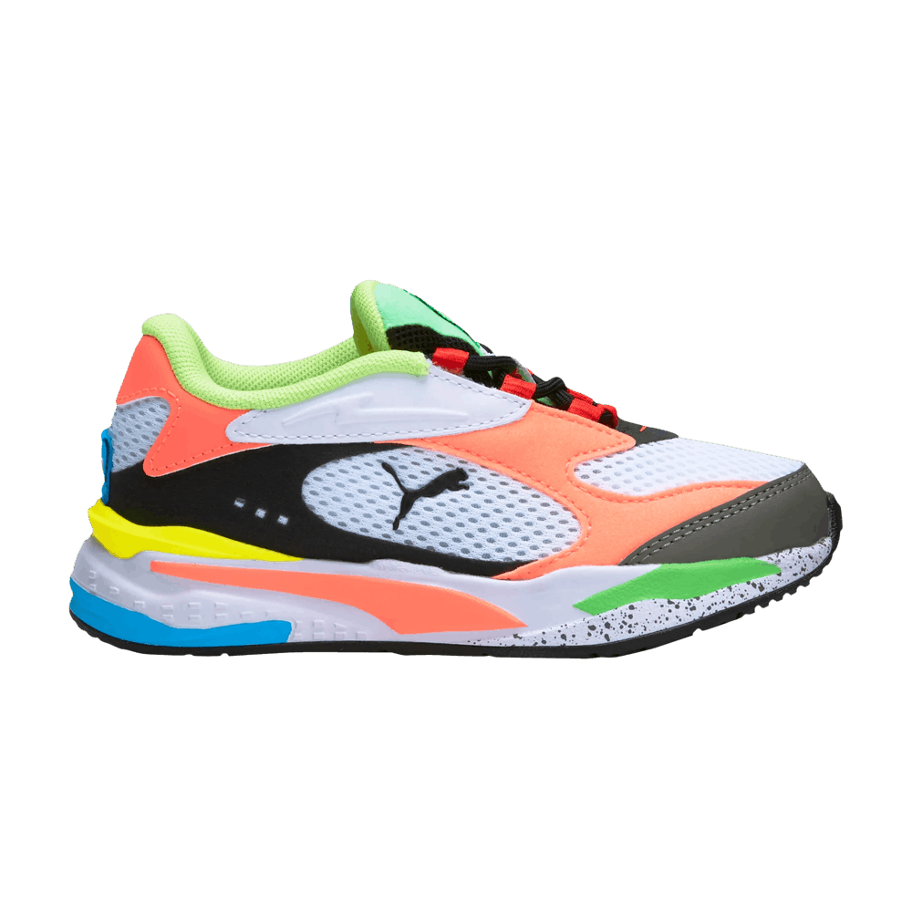 Pre-owned Puma Rs-fast Little Kid 'block Orange'