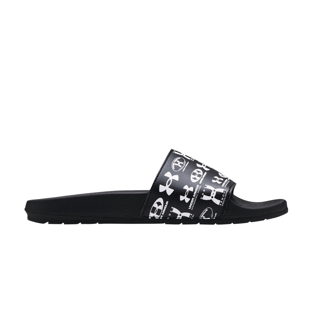 Pre-owned Under Armour Core Remix Slides '25th Anniversary' In Black
