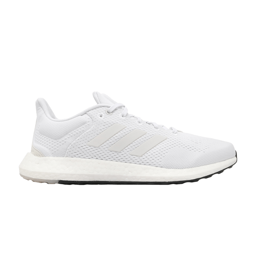 adidas gazelle silver green womens adidas Pureboost 22 Shoes | White/Green main image 1