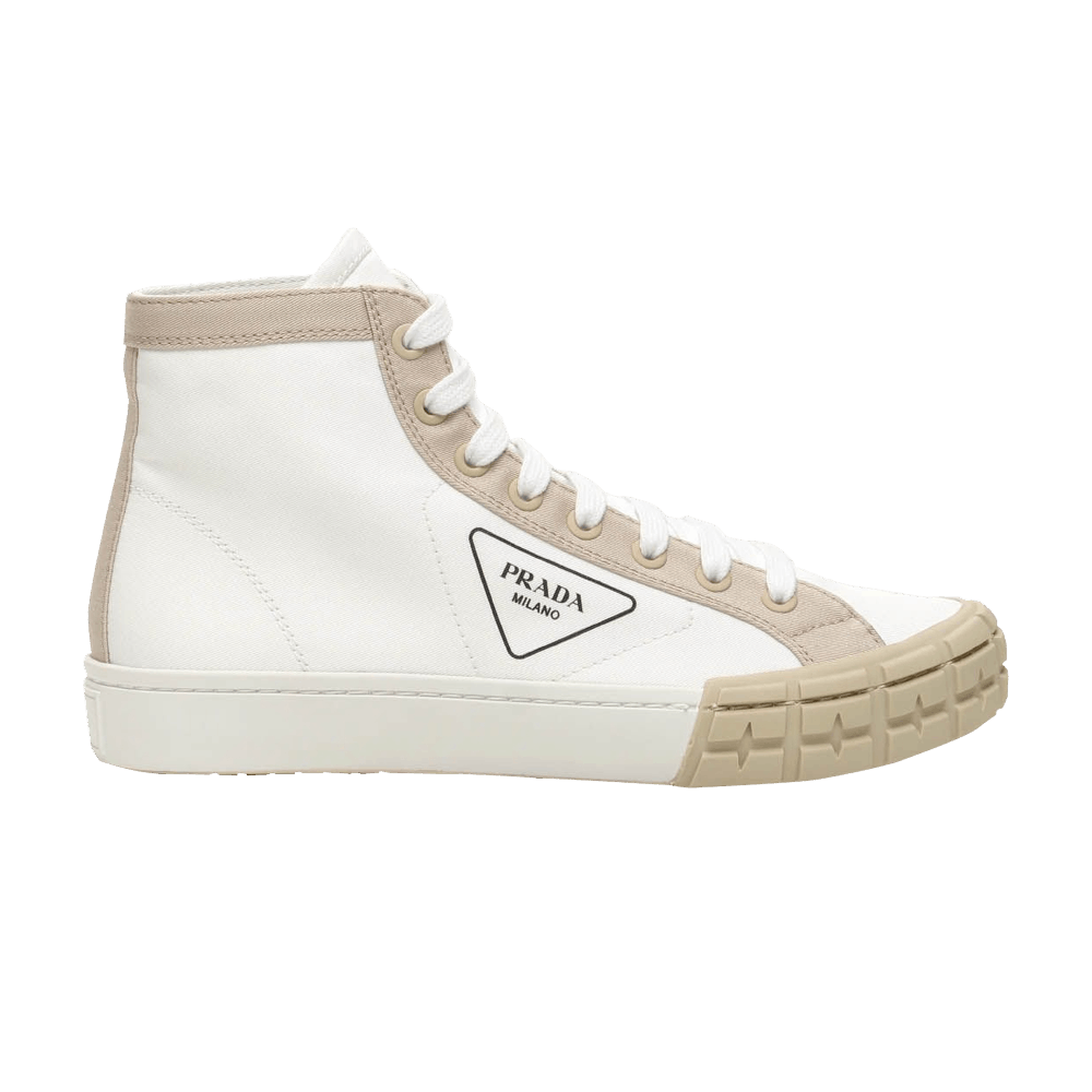 Prada Gabardine Wheel High 'White Khaki'