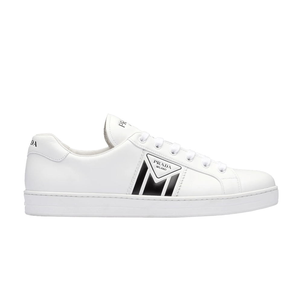 Buy Prada New Avenue Leather Low 'White Black' - 4E3544 3L8U
