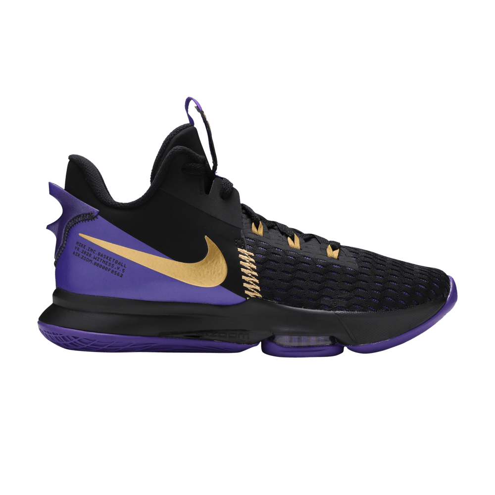 Nike LeBron Witness 5 Fierce Purple Metallic Gold