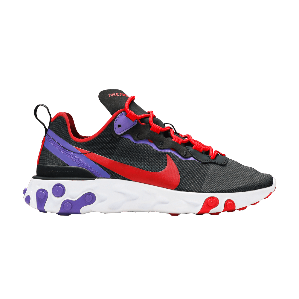 Wmns React Element 55 'Black Red Purple'