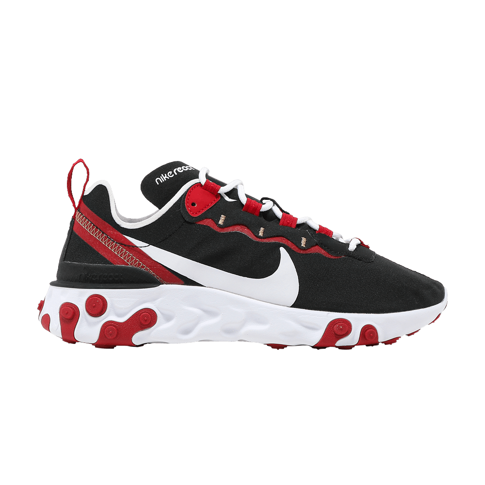 Wmns React Element 55 'Black Gym Red'