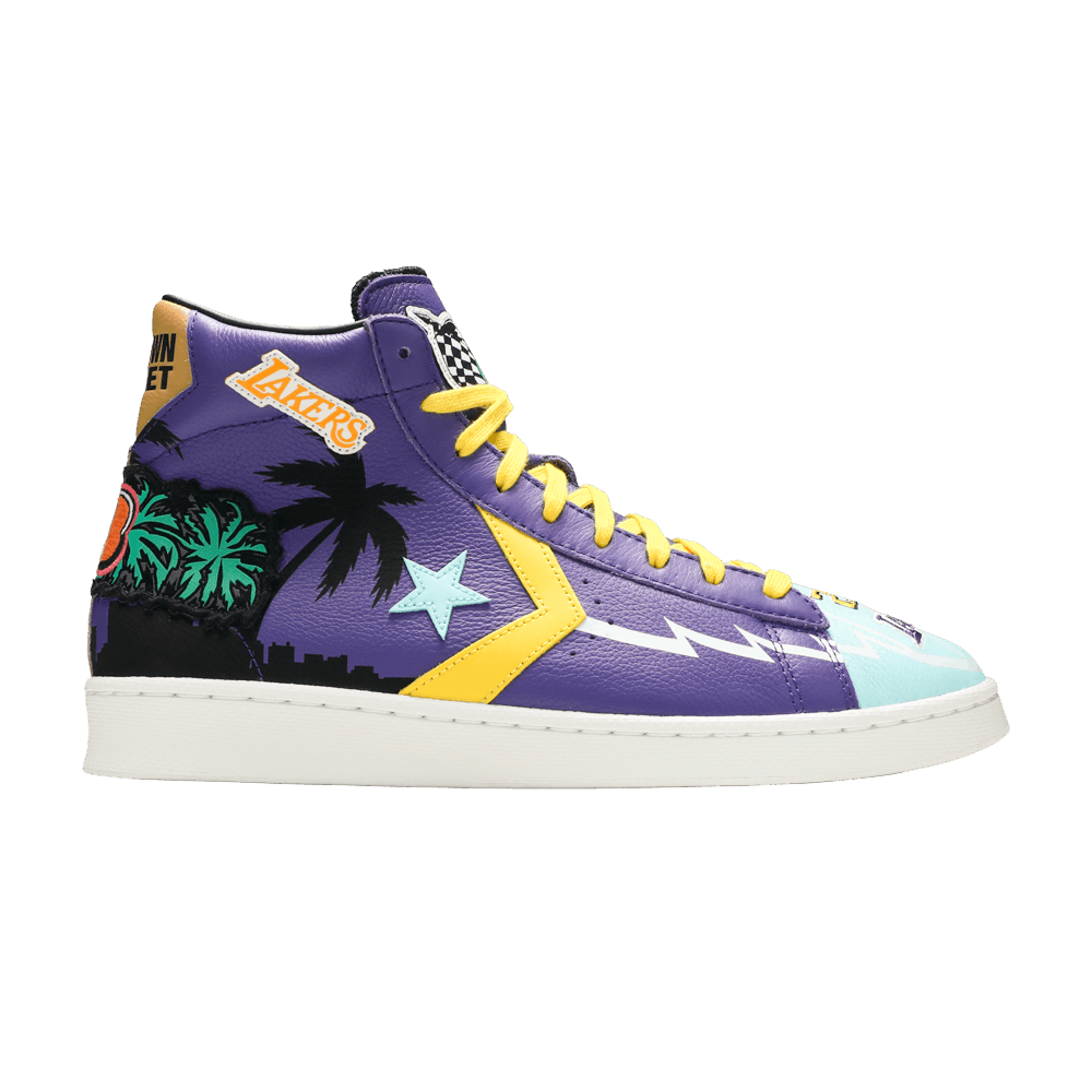 Chinatown Market x Pro Leather High 'Lakers Championship Jacket'
