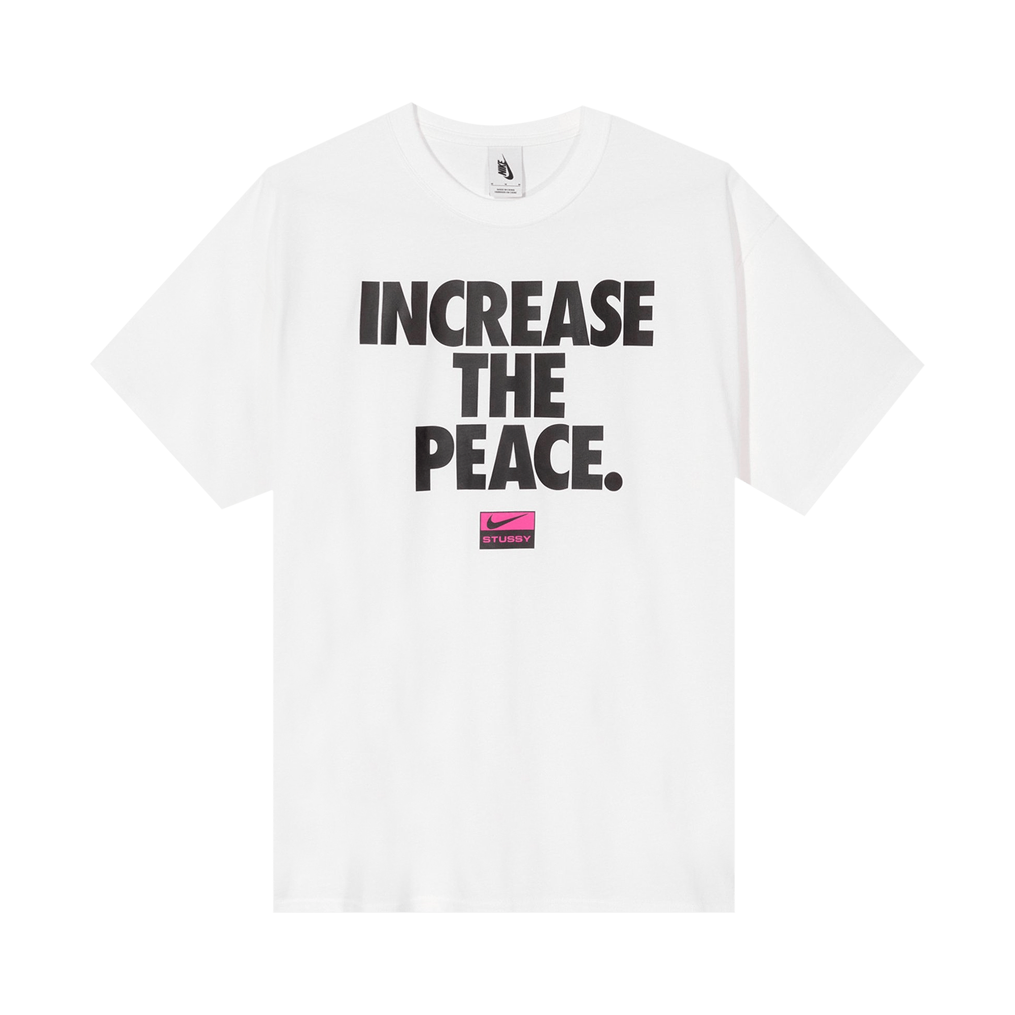 Pre-owned Nike X Stussy Increase The Peace T-shirt 'white'