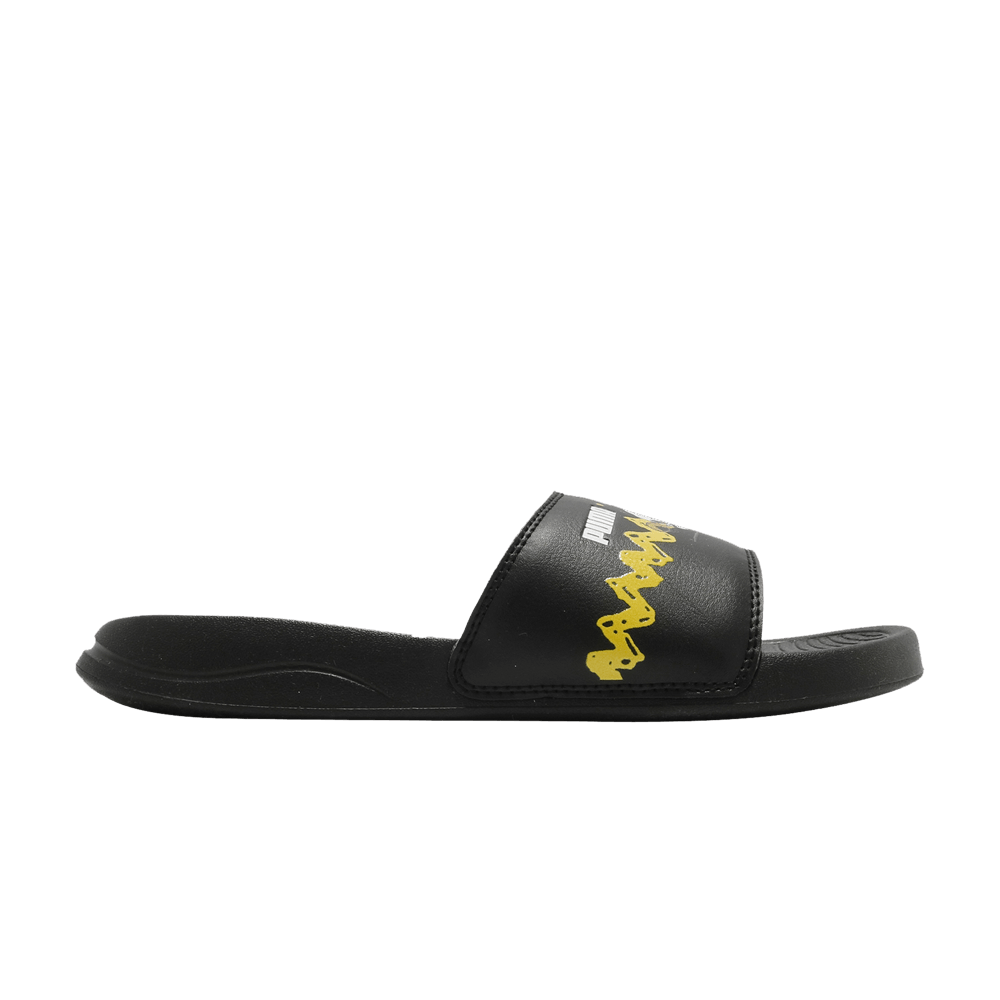 Pre-owned Puma Peanuts X Popcat 20 Big Kid 'snoopy - Black Maize'