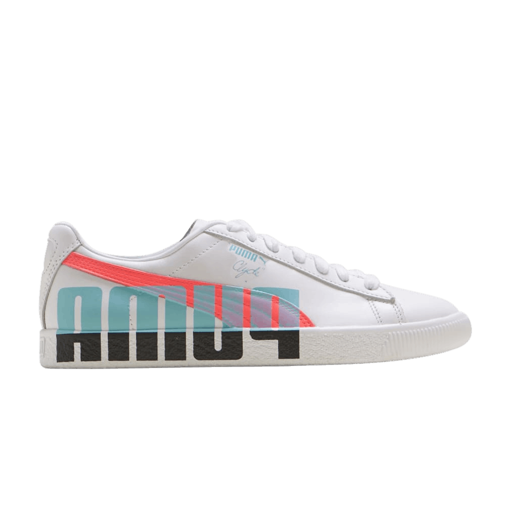 Pre-owned Puma Wmns Clyde 'logo' In White
