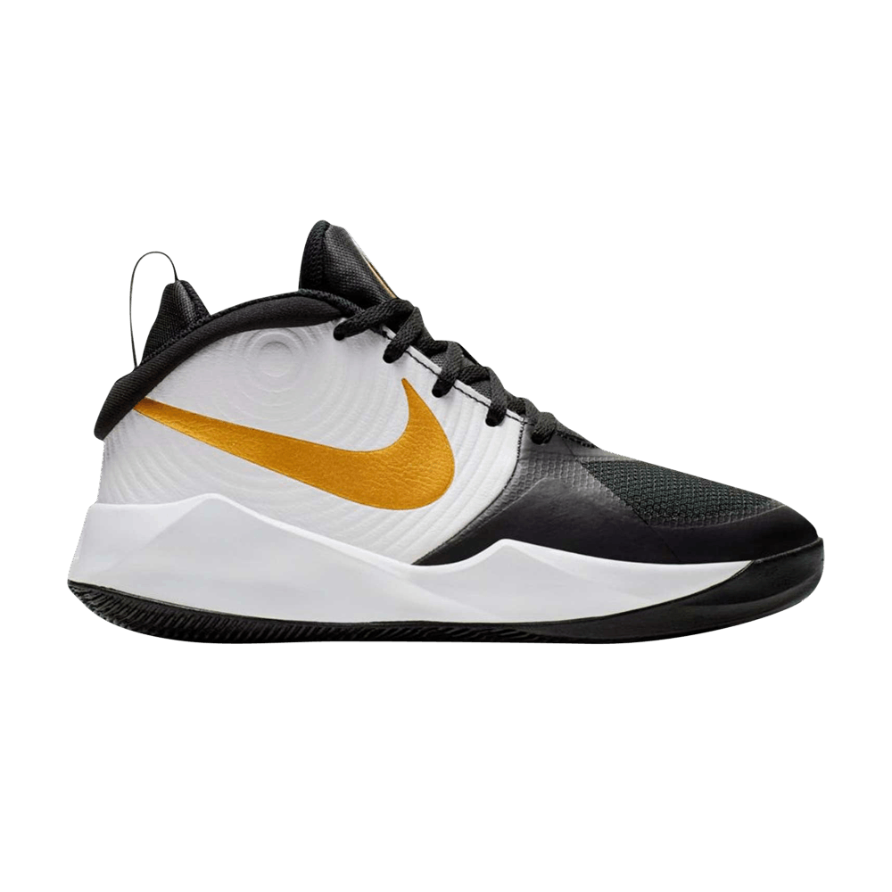 Nike Team Hustle D9 GS 'Black Metallic Gold' - AQ4224-004