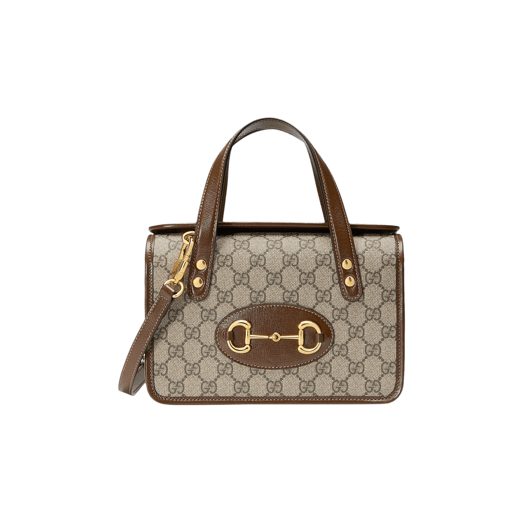 Pre-owned Gucci Horsebit 1955 Mini Top Handle Bag 'brown'