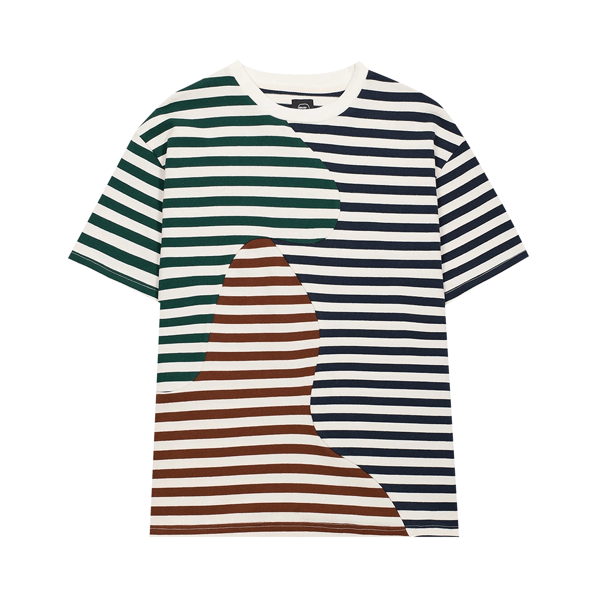 Brain Dead Organic Paneled Stripe Shirt 'Natural'