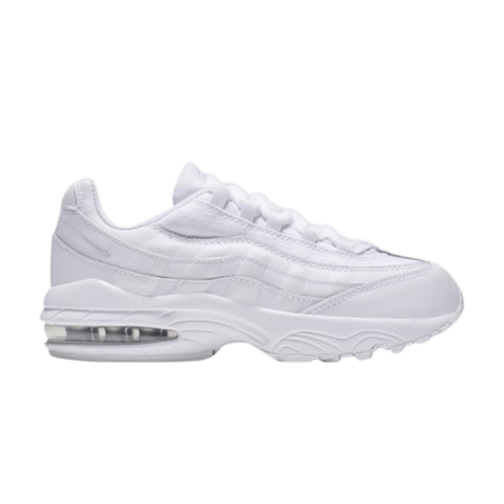 Pre-owned Nike Air Max 95 Ps 'white Metallic Silver'
