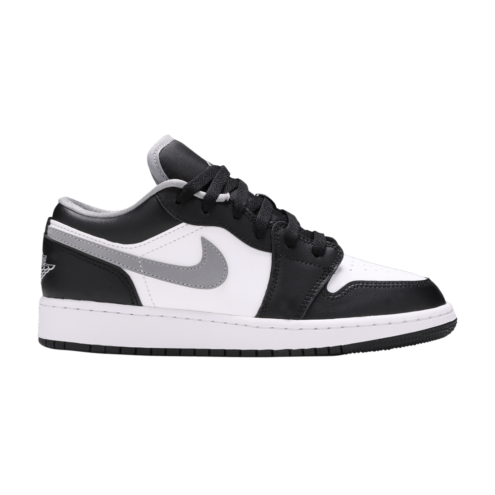 Pre-owned Air Jordan 1 Low Gs 'black Medium Grey'