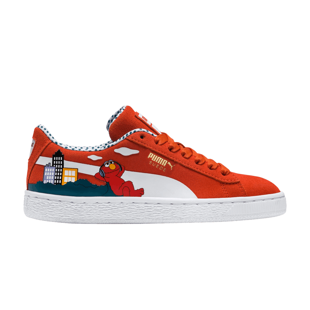 Pre-owned Puma Sesame Street X Suede Jr '50th Anniversary - Elmo' In ...