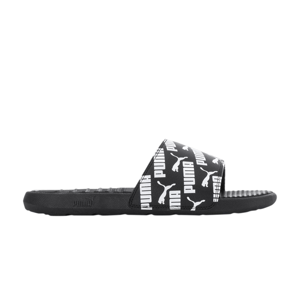 Pre-owned Puma Cool Cat Bold 2 Slide 'allover Logo - Black White'