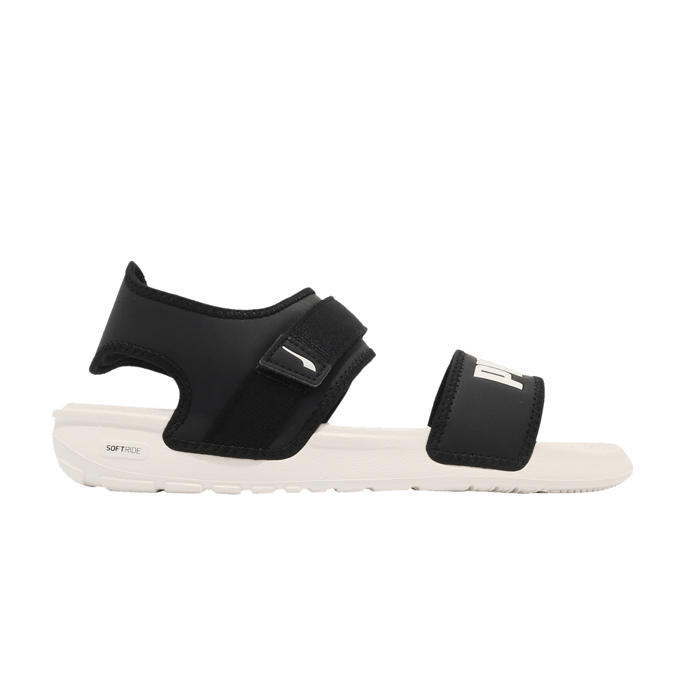 Pre-owned Puma Softride Sandal 'black Marshmallow'