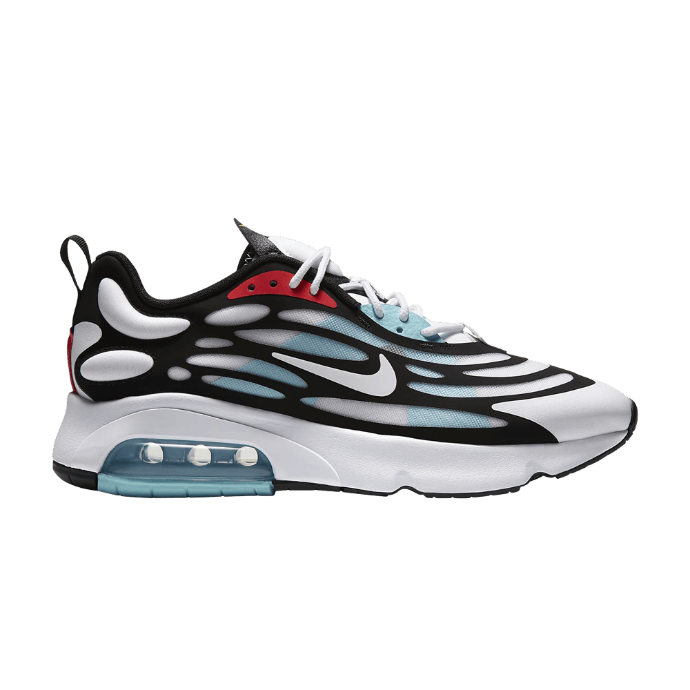 nike air max exosense sneakers in silver and cream