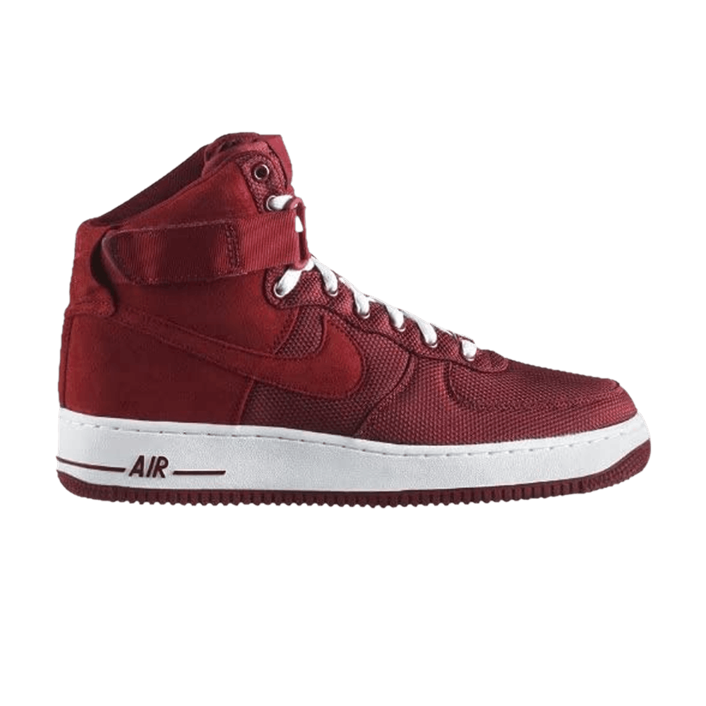Pre-owned Nike Air Force 1 High Premium 'team Red'
