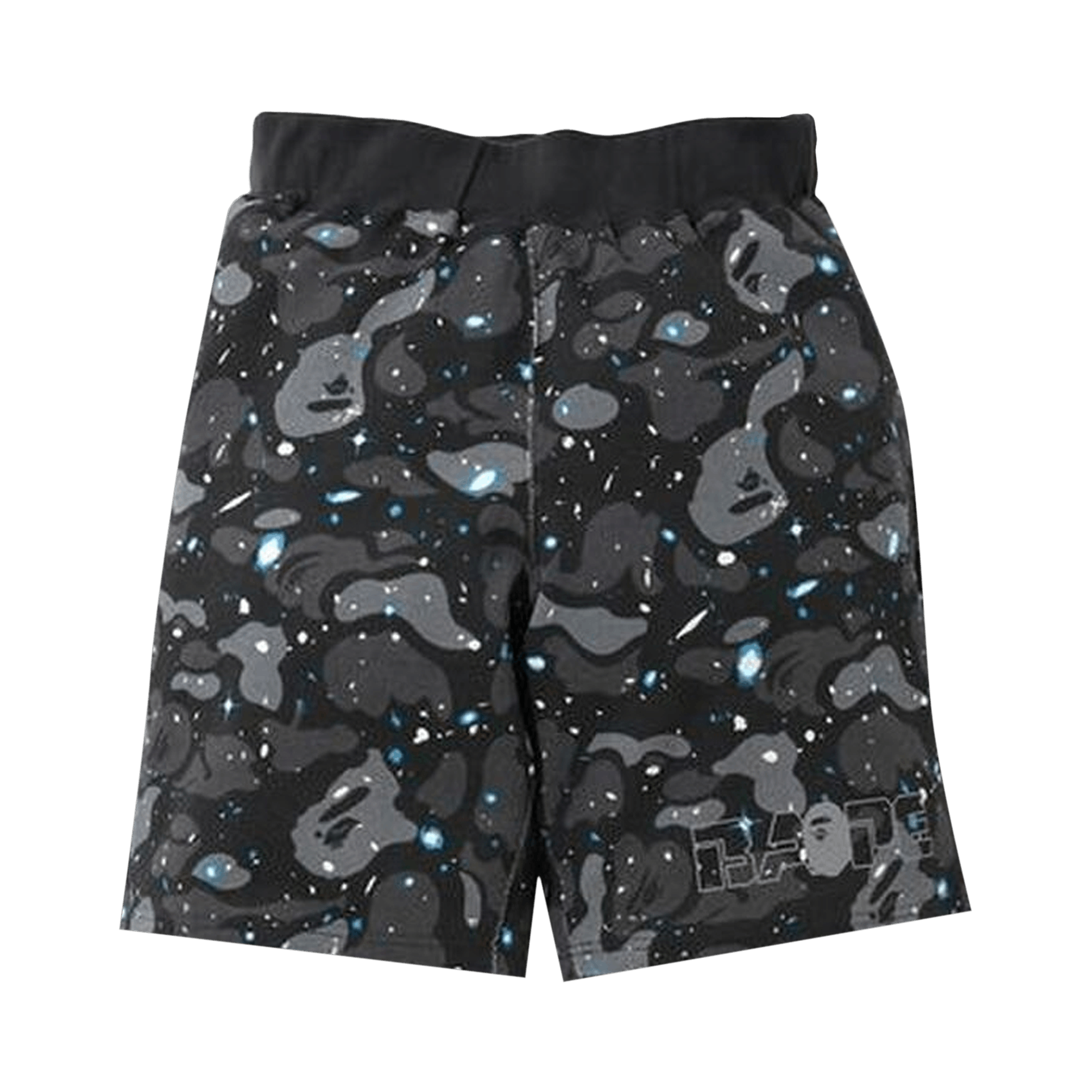 BAPE BAPE SPACE CAMO SWEAT WIDE SHORTS 'BLACK'