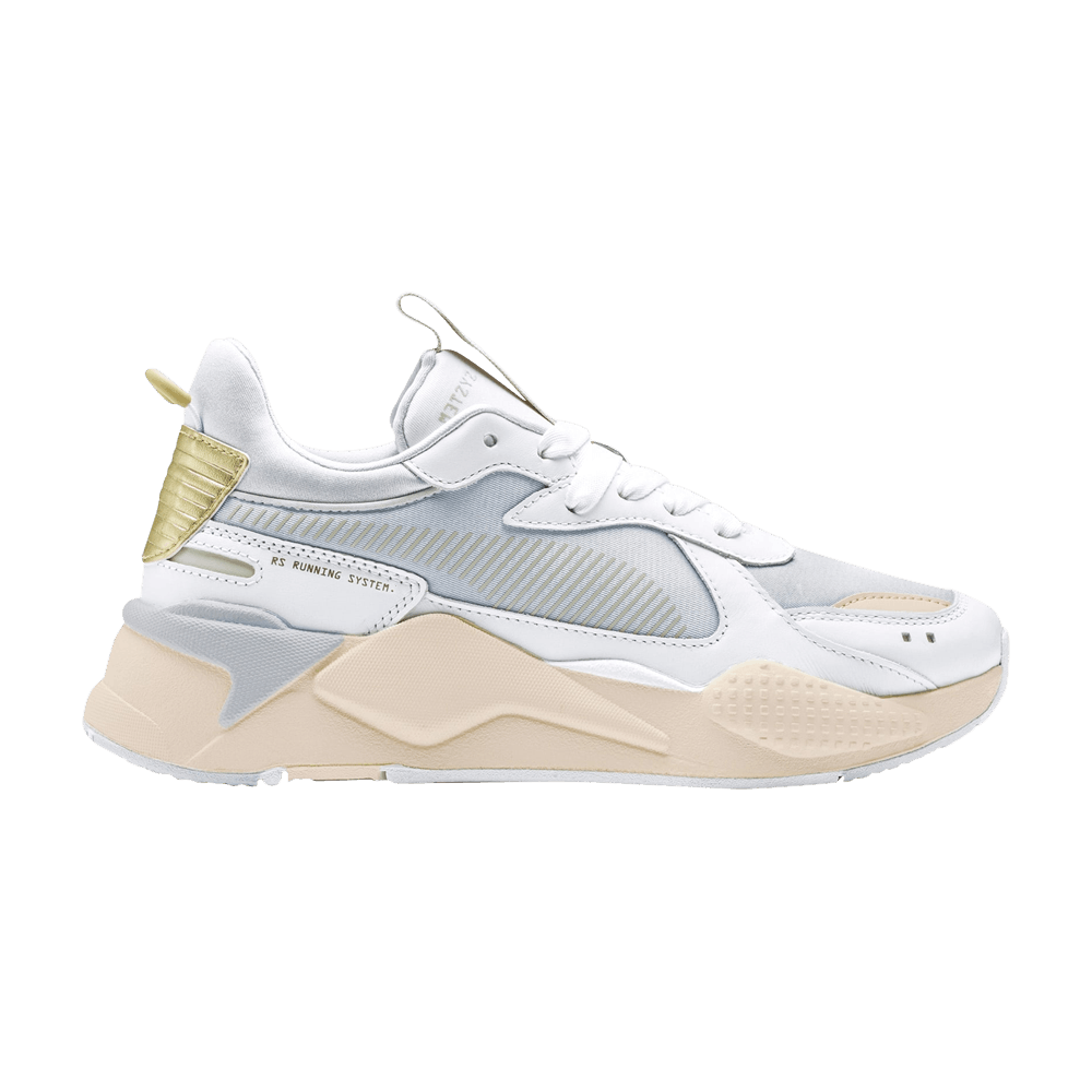 Pre-owned Puma Wmns Rs-x Metallic 'white Gold Metallic' In Grey